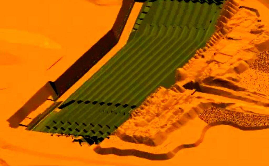 3D Dig Dragline Dozer Prestrip Example Simulations Colourised 1