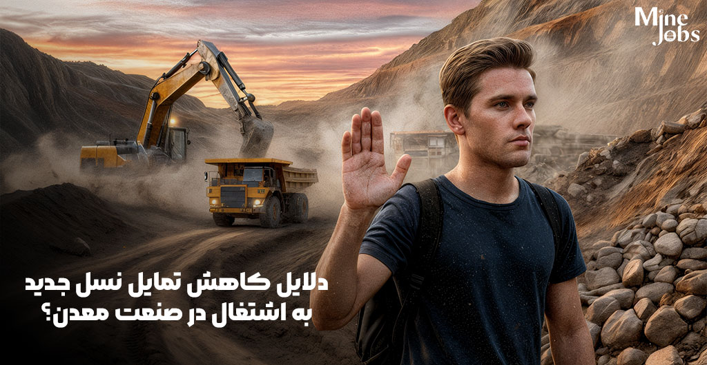 دلایل کاهش تمایل نسل جدید به اشتغال در صنعت معدن؟ (بررسی وضعیت ایران و مقایسه با جهان)